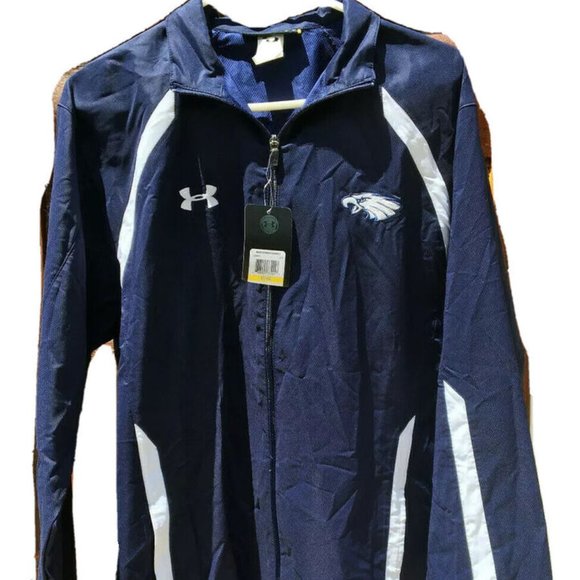 Under Armour Other - Under Armour NWT Jacket Mens Medium M Cold Gear Dark Blue/White Eagles Full Zip